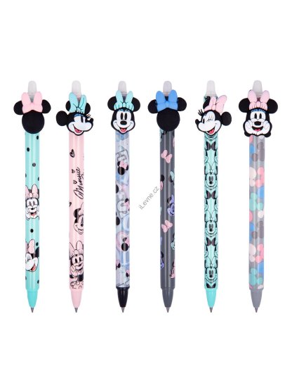 Colorino gumovatelné pero - Minnie Mouse, 36 ks, modrá náplň, displej