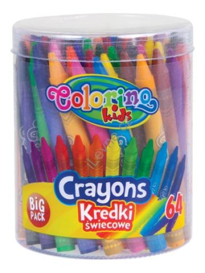 Colorino voskovky Big Pack, mix barev - 64 ks