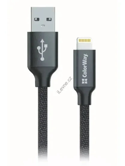 Colorway Datový Kabel USB-Apple Lightning, 2.1A, 1m, Černý