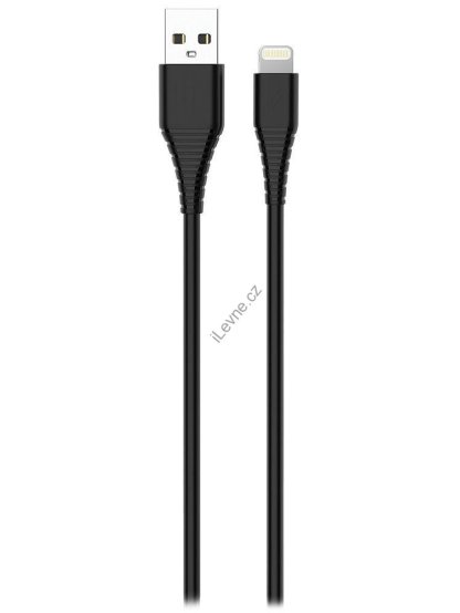 Colorway Datový Kabel USB/ Apple Lightning/ 2.4A/ 1m/ PVC/ Černý