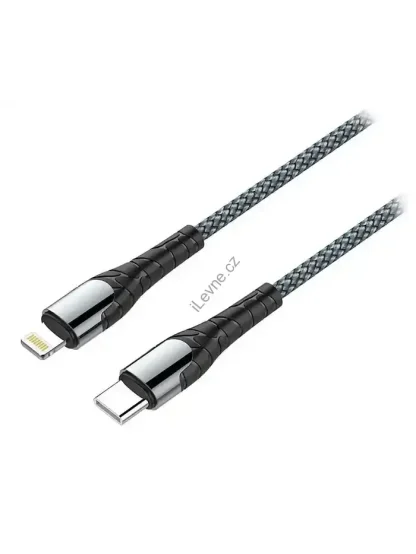 Colorway Datový Kabel USB-C/ Apple Lightning/ 3A/ Fast Charging / 1m/ Šedivý
