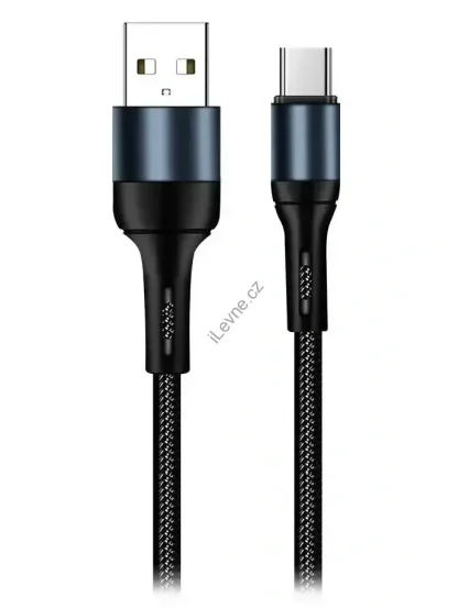 Colorway Datový Kabel USB/ USB-C / 2.4A/ 1m/ Černý