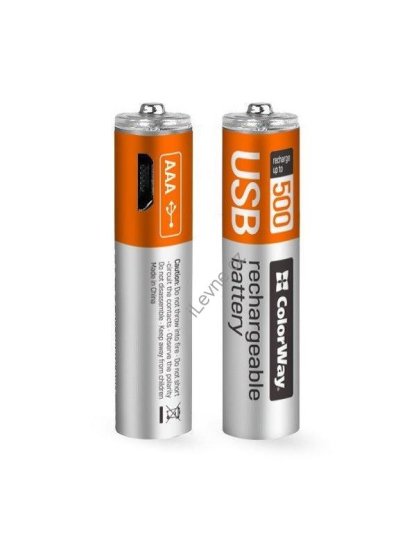 Colorway nabíjecí baterie AAA 400mAh/ USB/ 1.5V/ 2ks v balení