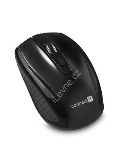 CONNECT IT Bezdrátová optická myš (+ 2x AAA baterie zdarma), černá