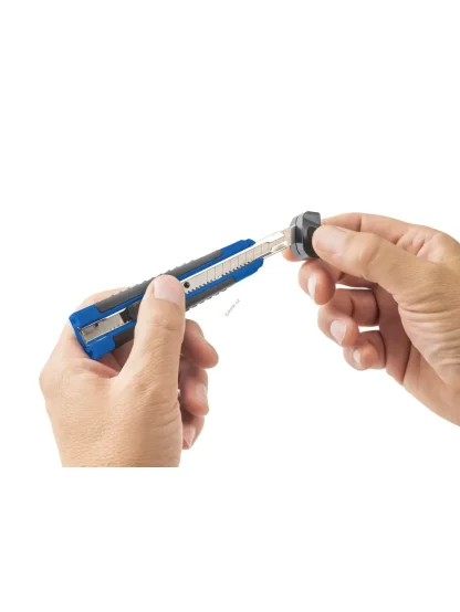 Dahle ALLROUND odlamovací nůž, čepel 9 mm, 13 čepelí, 2 náhr. nože, modro-černý