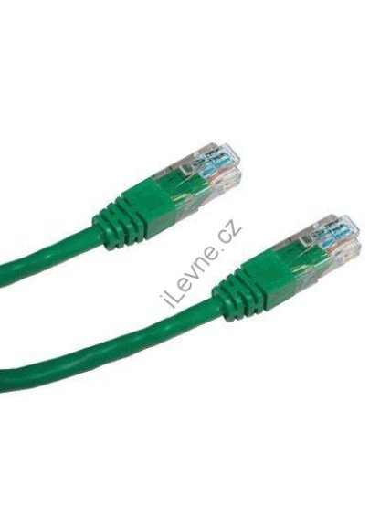 DATACOM Patch kabel UTP CAT5E 0,5m zelený