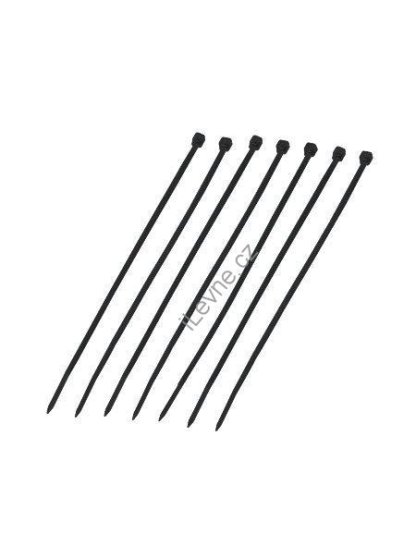 DATACOM Stahovací páska (3.6x300) černá 100ks