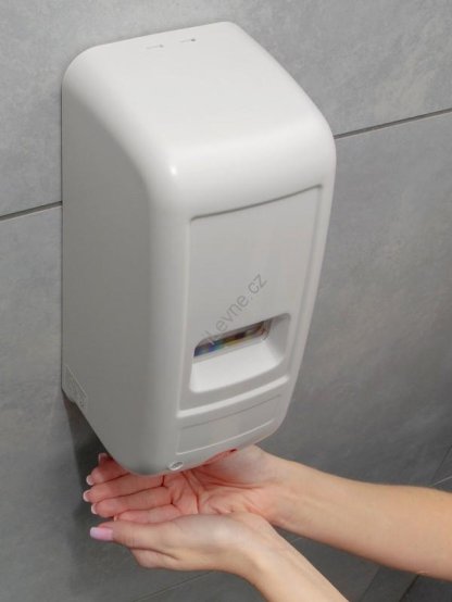 dávkovač na tekuté mýdlo a gel, 1 l, automatický, bílý