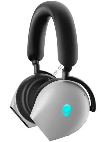 DELL AW920H/ Alienware Tri-Mode Wireless Gaming Headset/ bezdrátová sluchátka s mikrofonem/ stříbrný