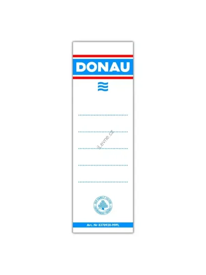 DONAU hřbetní štítky - vkládací, 48 x 153 mm, oboustranné, bílé