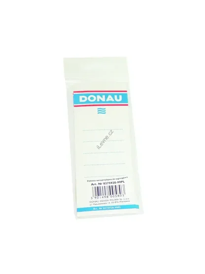 DONAU hřbetní štítky - vkládací, 48 x 153 mm, oboustranné, bílé