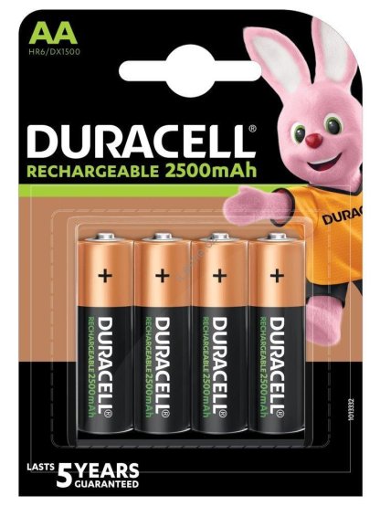 DURACELL - Nabíjecí AA 2500mAh 4 ks