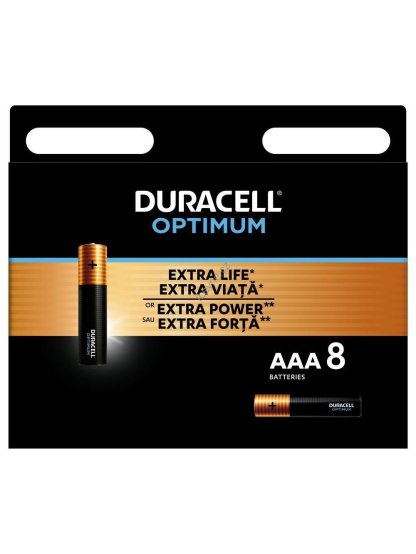 Duracell Optimum alkalická baterie 8 ks (AAA)