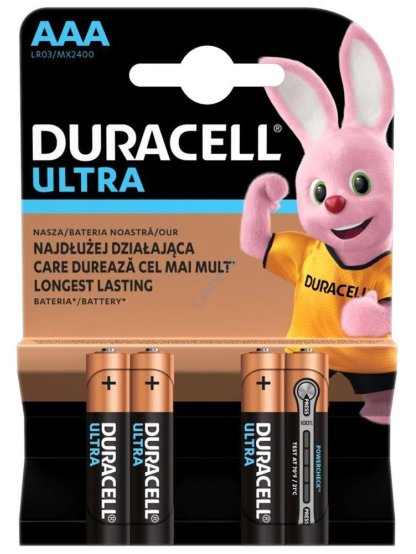 Duracell Ultra alkalická baterie 4 ks (AAA)