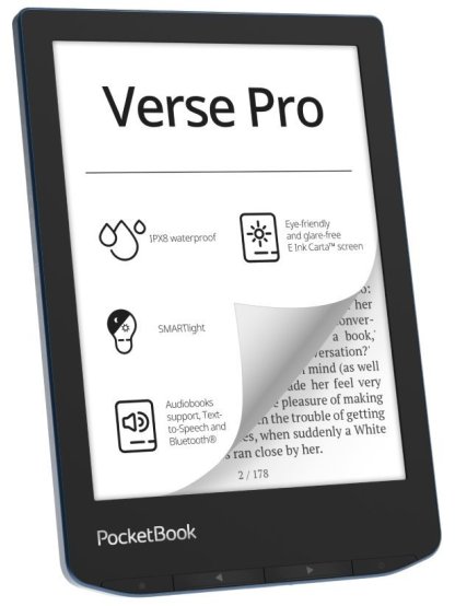E-book POCKETBOOK 634 Verse Pro Azure, modrý