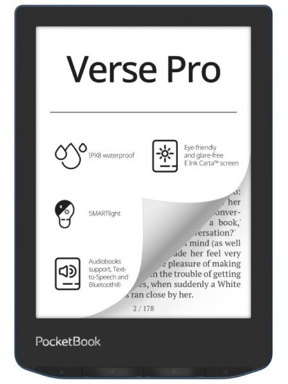 E-book POCKETBOOK 634 Verse Pro Azure, modrý