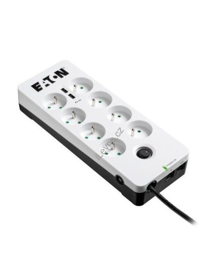EATON přepěťová ochrana Protection Box 8 Tel@ USB FR, 8 zásuvek + 2x USB + telefon