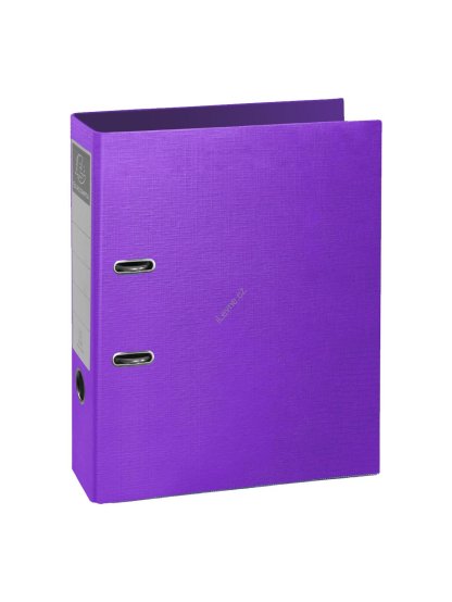 Exacompta pákový pořadač PremTouch Teksto, A4 maxi, hřbet 80 mm, karton, fialový