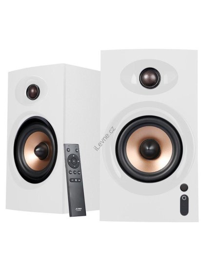 FENDA F&D repro R23BT WHITE/ 2.0/ 40W/ dřevěné/ BT/ Optický/ USB vstup/ dálkové ovládání/ bílé