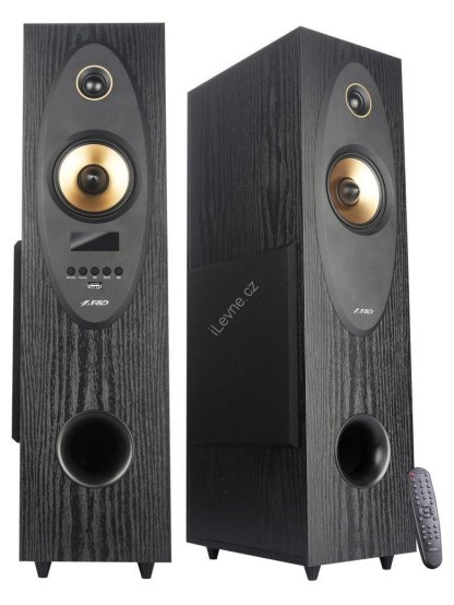 FENDA F&D repro T-35X/ 2.0/ 80W/ černé/ dřevěné/ BT5.0/ Optický vstup/ FM rádio/ USB/ dálkové ovládání/ Karaoke
