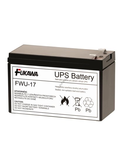 FUKAWA olověná baterie FWU17 do UPS APC/ náhradní baterie za RBC17/ 12V/ 9Ah/ životnost 5 let