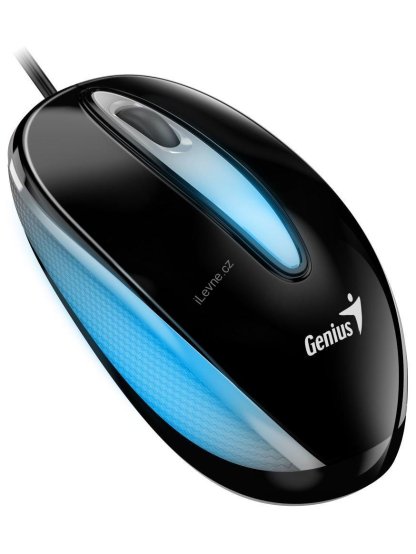 GENIUS DX-Mini Black/ drátová/ 1000 dpi/ USB/ černá/ RGB LED