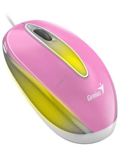 GENIUS DX-Mini Sakura Pink/ drátová/ 1000 dpi/ USB/ růžová/ RGB LED