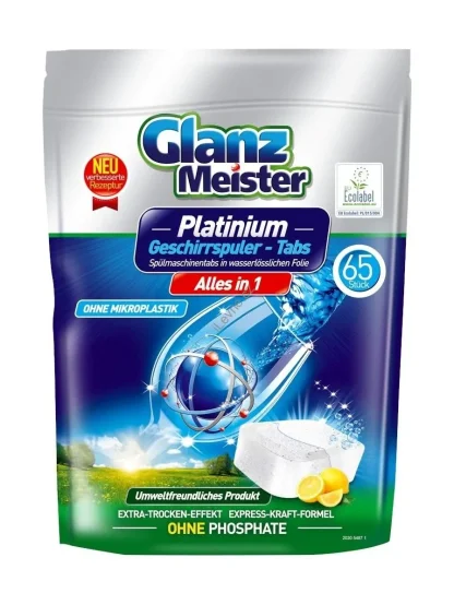Glanz Meister Platinum Alles in 1 tablety do myčky 65 ks