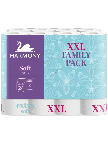 Harmony Toaletní papír soft white XXL 3vrstvý 15m
