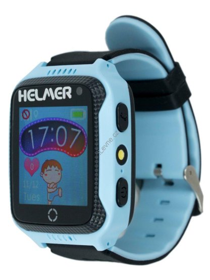 HELMER dětské hodinky LK 707 s GPS lokátorem/ dotykový display/ IP65/ micro SIM/ kompatibilní s Android a iOS/ modré