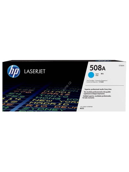 HP 508A Azurová originální tonerová kazeta LaserJet