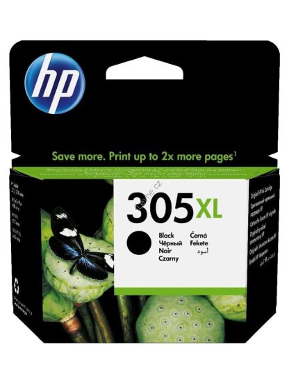 HP inkoustová kazeta 305XL (černá originál) pro - DeskJet 2300, 2710, 2720, DeskJet Plus 4100, ENVY 6000, ENVY Pro 6400