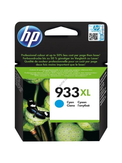 HP inkoustová kazeta 933XL azurová CN054AE originál