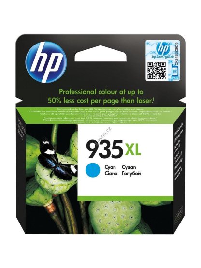HP inkoustová kazeta 935XL azurová C2P24AE originál