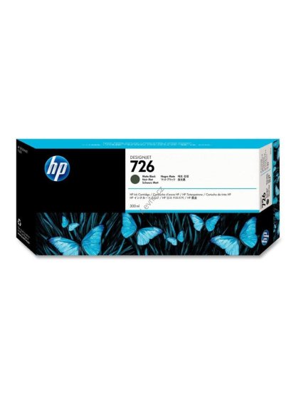 HP inkoustová kazeta Designjet HP 726 černá matná originál