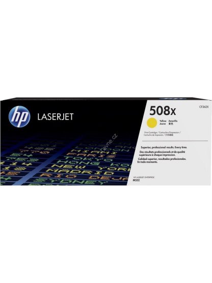 HP tisková kazeta 508x žlutá originál, CF362X