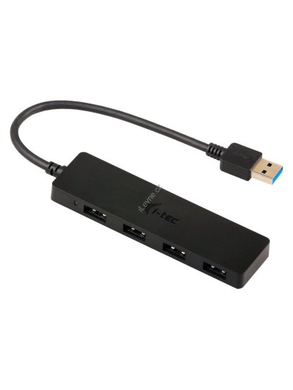 i-tec USB HUB ADVANCE/ 4 porty/ USB 3.0/ pasivní/ slim/ černý