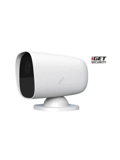 iGET SECURITY EP26 White - WiFi bateriová FullHD kamera, IP65, zvuk,samostatná a pro alarm M5-4G CZ