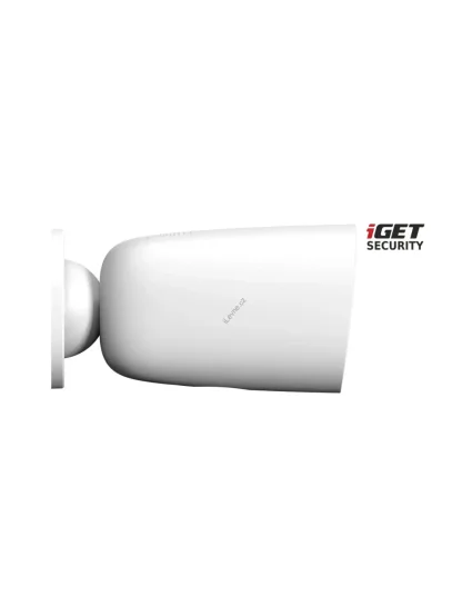 iGET SECURITY EP26 White - WiFi bateriová FullHD kamera, IP65, zvuk,samostatná a pro alarm M5-4G CZ