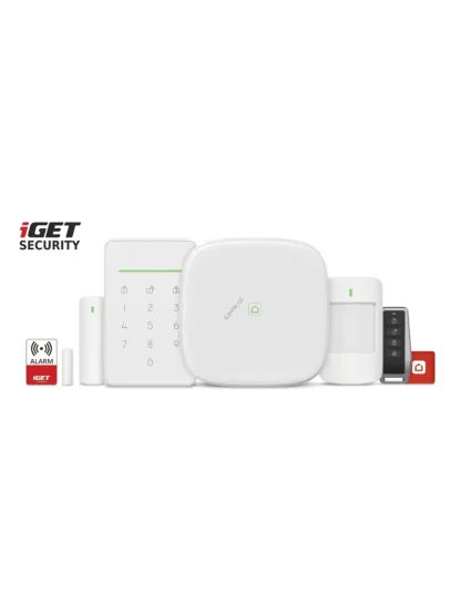 iGET SECURITY M5-4G Premium - Inteligentní 4G/WiFi/LAN alarm, ovládání kamer a zásuvek, Android, iOS