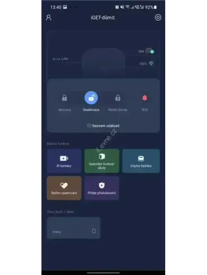 iGET SECURITY M5-4G Premium - Inteligentní 4G/WiFi/LAN alarm, ovládání kamer a zásuvek, Android, iOS