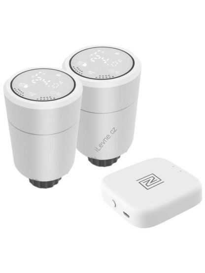 IMMAX NEO SMART sada 2x Termostatická hlavice Zigbee + SMART NEO BRIDGE PRO v2, Wi-Fi, TUYA
