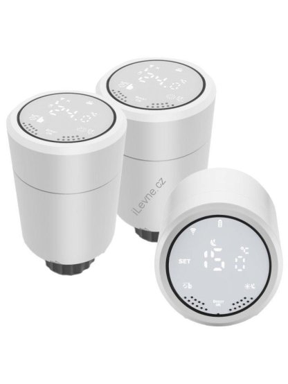 IMMAX NEO SMART sada 3x Termostatická hlavice Zigbee, TUYA