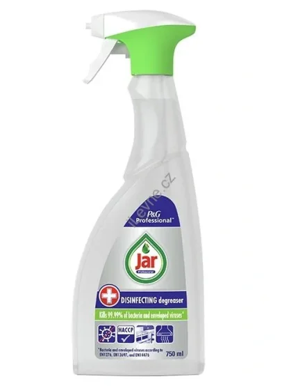 JAR Disinfecting Degreaser dezinfekční odmašťovač 750ml rozprašovač