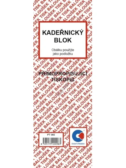Kadeřnický blok samopropisující 50 listů