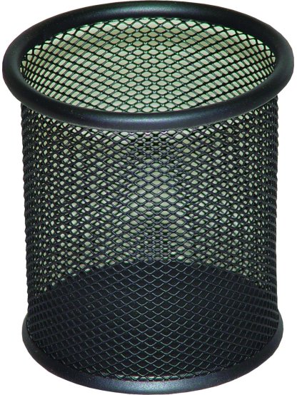 kelímek na psací potřeby Office Set, výška 98 mm, kov, černý
