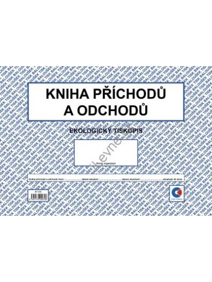 Kniha příchodů a odchodů A4