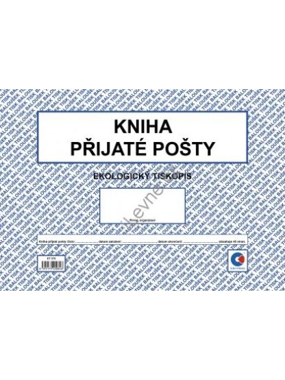 Kniha přijaté pošty Baloušek ET370