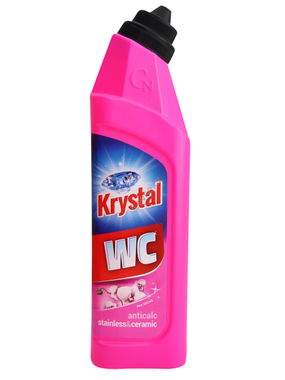 KRYSTAL WC kyselý na nerez a keramiku, růžový 750ml