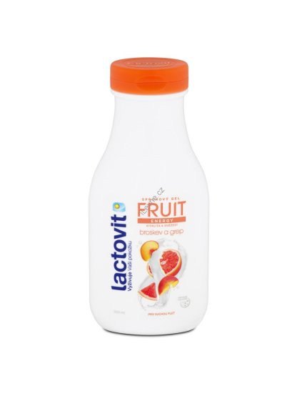 Lactovit Lactourea - sprchový gel Fruit Energy, 300 ml, broskev a grep